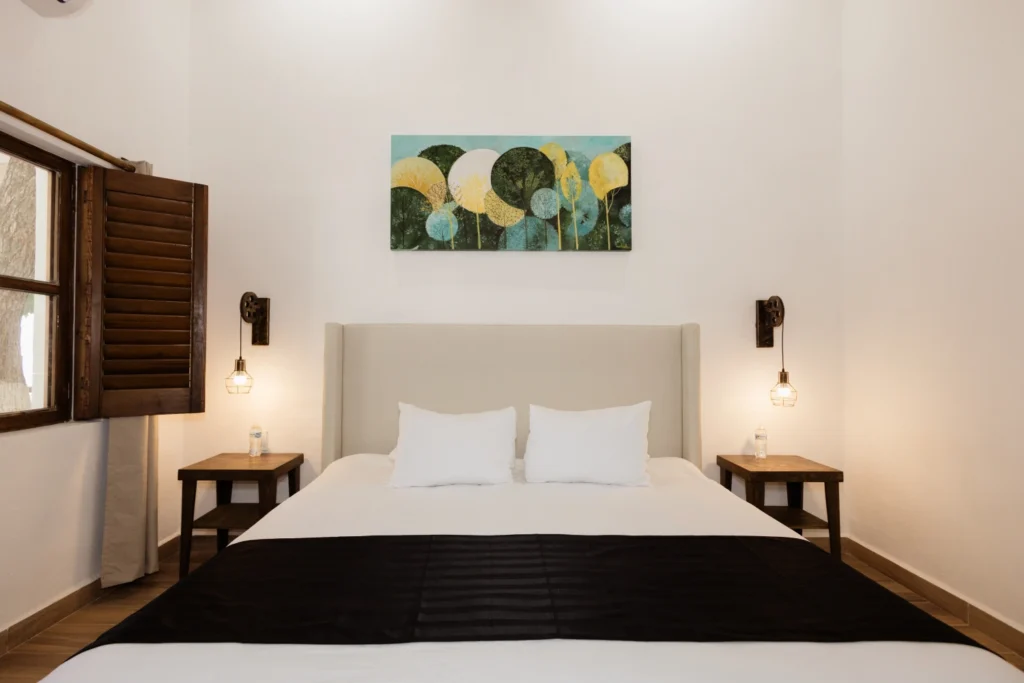 Habitación King con decoración contemporánea en Hotel El Molino